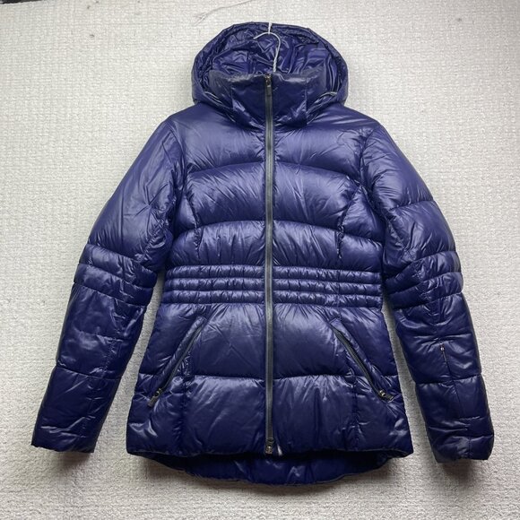 Columbia Down Puffer Quilted Jacket Winter Hooded Omni-Heat Purple Women's XS - Picture 1 of 16